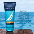 thumbnail image 2 of Gel de ducha Nautica Grooming 3 en 1 para cabello, cuerpo y rostro, 200 ml, 2 of 7