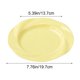 thumbnail image 3 of Plato redondo de desayuno ButterStyle 7,76 pulgadas – PP engrosado con aspecto cerámico, amarillo pastel, beige rosado verde, antideslizante, apilable y elegante plato para cena de restaurante en, 3 of 6