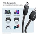 thumbnail image 6 of Powertek Frosty USB-A to USB-C Braided Cable, 6 ft, Black, 6 of 7