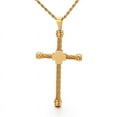 thumbnail image 4 of Fashion Cross Necklaces For Men 14K Yellow Gold Cross Jewelry Necklace, 4 of 7