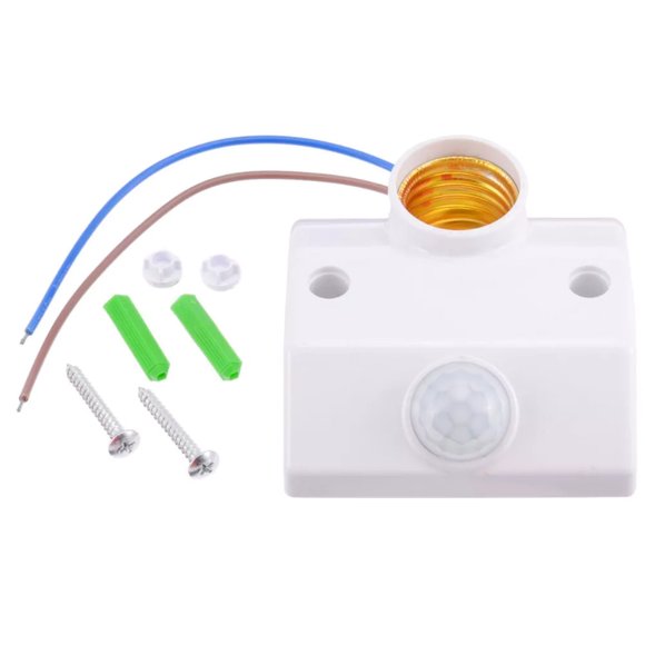 Adjustable Time-Delay E27 Motion Sensor Light Socket for Corridors & Stairwells TAPDRA Store