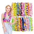 thumbnail image 1 of Collares de Flores Hawaianas ECAFOLGI Set de 50 Piezas para Fiestas Luau y Eventos Tropicales, 1 of 5