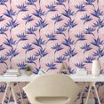 thumbnail image 2 of Ambesonne Strelitzia Peel & Stick Wallpaper for Home, Aquarelle Flowers Retro, 13"x72", Dark Lavender Pale Pink, 2 of 5