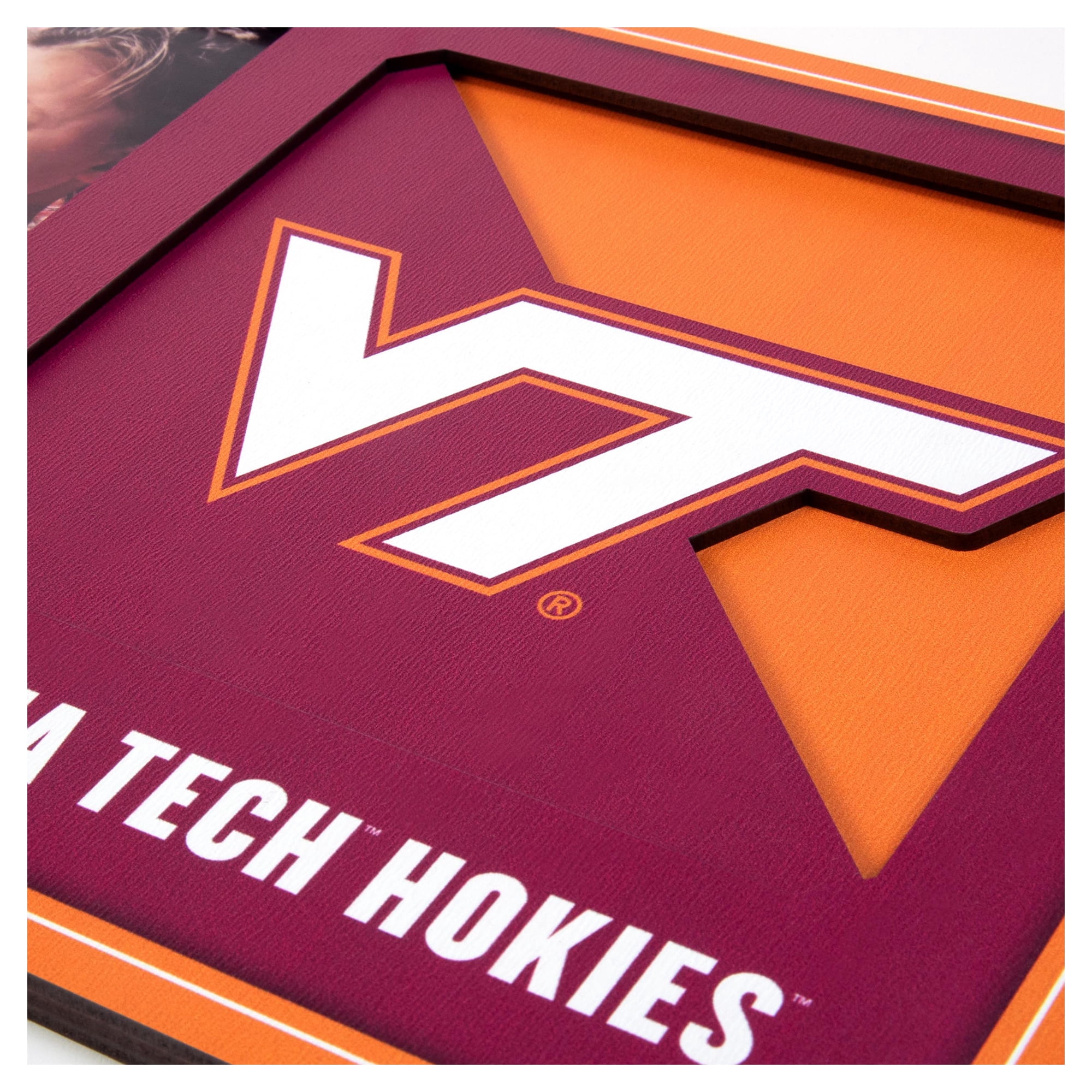 IDNA Virginia Tech Hokies 3D Logo Series Picture Frame