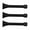 Matte Black, variant on Mega Handles 3.35" Spring Door Stopper with Rustproof Heavy Duty Iron, Screw & Rubber Tip | Safe for Kids, Easy to Install, Flexible Design