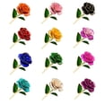 thumbnail image 2 of Ounissouiy Rosas chapadas en oro Forever Blooming para un regalo atemporal Exquisita artesanía y exquisita Decoración champán, 2 of 6