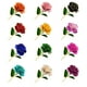 thumbnail image 5 of Matsuzay Rosas plásticas artísticas y duraderas chapadas en oro con exquisita artesanía Exquisita artesanía Decoración amarillo, 5 of 6