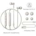 thumbnail image 5 of TCL Bluetooth Sports In-Ear Headphones, Ash White, MTRO100BTWT, 5 of 5