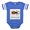 Royal Blue, variant on CafePress - Plays With Beetles 1 - Cute Infant Baby Football Bodysuit