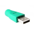 thumbnail image 1 of Adaptador convertidor USB 2.0 tipo A macho a PS2 hembra para ratón de teclado de PC, 1 of 2