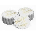 thumbnail image 2 of Inkdotpot Pack Of 50 Thank You For Celebrating With Me Birthday Favor Paper Tags Craft Real Gold Foil Hang Tags, 2 of 6