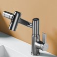 thumbnail image 4 of Ynlkorvg Faucets Rotatable Bathroom Faucet 1080° Rotatable Bathroom Vanity Faucet 1 Hole Height Adjustable Single Handle Faucet Bathroom Faucet With Temperature Display Kitchen Faucet Taps, 4 of 5