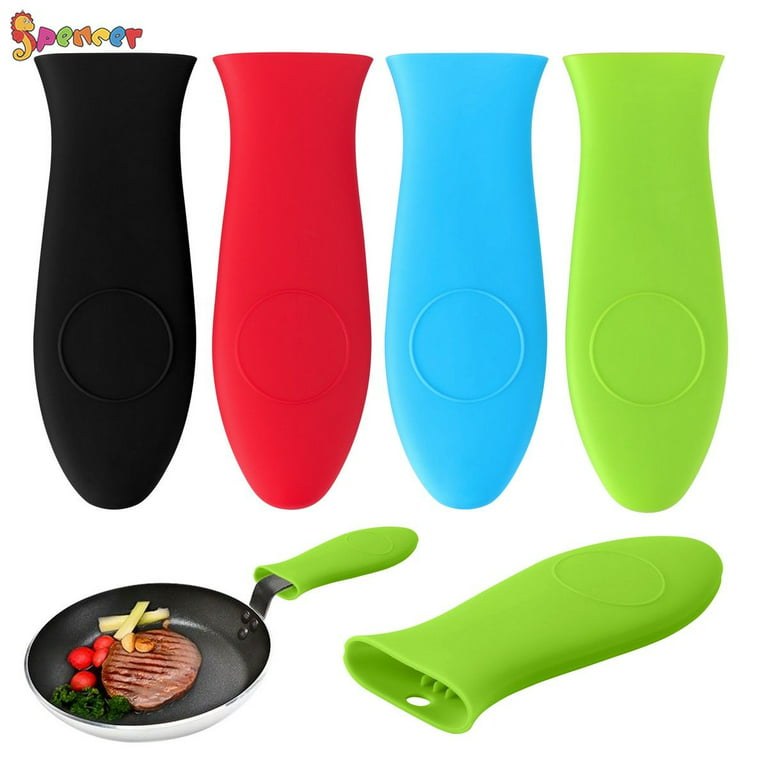 2pcs/set Silicone Assist Handle Holder Hot Skillet Handle Covers