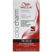 Wella Color Charm Liquid Haircolor 7r/810 Red, 1.4 oz (Pack of 2)