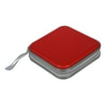 thumbnail image 2 of 2 Pcs 40 CD DVD Disc Album Storage Carry Case Cover Wallet Sleeve Holder Bag Hard Box - Silver & Red, 2 of 7