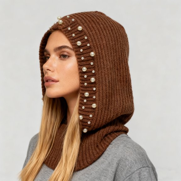 Roncen Winter Knitted Hats Fashion Cold Hat Cute Outdoor Warmth Thick Hats