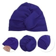 thumbnail image 3 of Unique Bargains 1 Pc Breathable Double Layer Swimming Cap Navy Blue, 3 of 6
