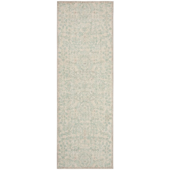SAFAVIEH Windsor Collection WDS355A Cream / Aqua Rug