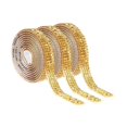thumbnail image 2 of segolike 3 Pieces Rhinestone Ribbons Rhinestone Strips for Sewing Projects DIY Crafts Gold, 2 of 9