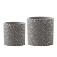 thumbnail image 1 of Loui Michel Cie Jardinières Terrazzo, Lot de 2, Gris, 1 of 1