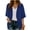 Blue, variant on Women's Plus Size Short Sleeve Shawls and Wraps Lightweight Open Front Cardigan Cover Ups Shrugs Kimonos Jacket Coat Light Blue S(S)