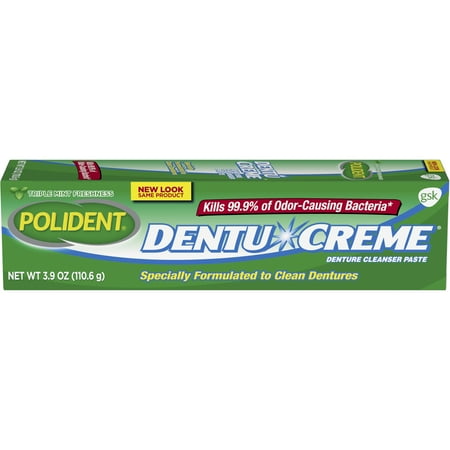 Polident Triple Mint Fresh Paste for Denture Cleaning, 3.9
