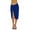 Blue, variant on Luxury Divas Sheer Black Knee Length Cover Up Sarong Wrap for Women