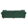 thumbnail image 5 of 93" Sofa Couch for Living Room,Teddy Upholstered Sofa,3 Seater Couch with 2 Pillows for Apartment,Bedroom,Office,Green, 5 of 7