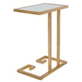 thumbnail image 5 of SAFAVIEH Murphy Solid Classic Accent Table, Gold/White Glass, 5 of 11