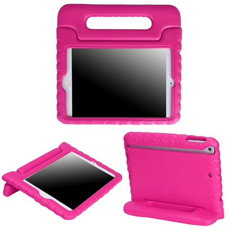 HDE Kids Case for iPad Mini 2 3 -Shock Proof Rugged Heavy Duty Impact Resistant Protective Cover Handle Stand for Apple iPad Mini 1 2 3 Retina (Hot Pink)