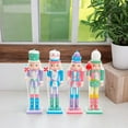 thumbnail image 4 of 4Pcs Christmas Nutcracker Ornaments Decorative Cartoon Nutcracker Figures Puppet S, 4 of 9
