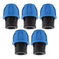 thumbnail image 3 of 5PCS Plumbing Fittings Water Pipe Quick Connector Coupling Kit Female Thread Straight Through 25xG1/2, 3 of 6