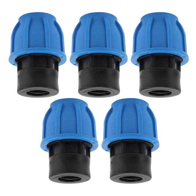 5PCS Plumbing Fittings Water Pipe Quick Connector Coupling Kit With Female Thread, PE Plastic For PPR, PE, PVC Pipes, High Performance, Pressure