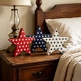 thumbnail image 6 of 3pcs 4th Of July Decorations Wooden Stars, Red White Blue Wooden Star Decor, Patriotic Decorations for Home, 250th Anniversary Memorial Day Patriotic Gift Sign for Home Office Table Shelf, G, 6 of 9