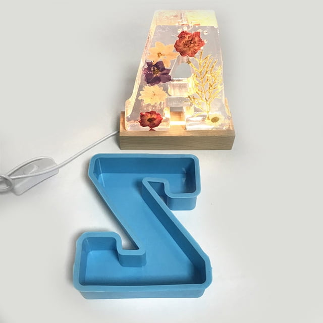 uhnmki DIY Mold 26 Mold Alphanumeric English Cake Silicone Alphanumeric Cake Crystal Cake Mould
