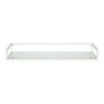 thumbnail image 3 of Kate and Laurel Blex Metal and Glass Wall Shelf, White 24x8x3, 3 of 6