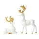 thumbnail image 1 of Advancent Estatuilla de ciervo hecha a mano de accesorios para el hogar de moda mundial de resina para materiales exquisitos estatua de ciervo Decoración del hogar blanco L, 1 of 6