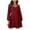 Red, variant on qolati Women's 2023 Fall Cocktail Dresses Long Sleeve Casual Sweettheart Neckline Wedding Guest Dresses High Waist Ruffle Tiered A Line Swing Mini Dress for Party, Prom