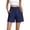 35# Navy, variant on Beach Shorts for Women Summer Wide Leg Smocked Waist Bermuda Shorts Vacation Boho Beach Short Lounge Dress Short 35# Red S