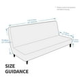 thumbnail image 6 of Velvet Futon Cover Stretch Futon Slip Cover Full Size Futon Mattress Cover Armless Sofa Bed Plush Futon Couch Cover, 6 of 6