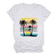thumbnail image 4 of Women Summer Tops With Sleeves Womens T Shirts Casual V Neck Casual Summer Clothes for Women Over 50, 4 of 7