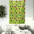 thumbnail image 3 of Doodle Tapestry, Hand Drawn Set of Hearts Sketch with Various Shapes and Sizes Love Affection, Wall Hanging for Bedroom Living Room Dorm Decor, 60W X 80L Inches, Avocado Green Red, by Ambesonne, 3 of 5