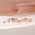 thumbnail image 5 of Mens Womens Flip Top Ring Electroplated Silver Fashion Ring White Gold Rose Gold Diamond Fine Modern Accessory, 5 of 5