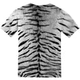 thumbnail image 4 of Kiijoy Boys Funny Tiger Graphic Tee Short Sleeve Round Neck T-Shirt, White, Sizes 2-3, 4 of 4