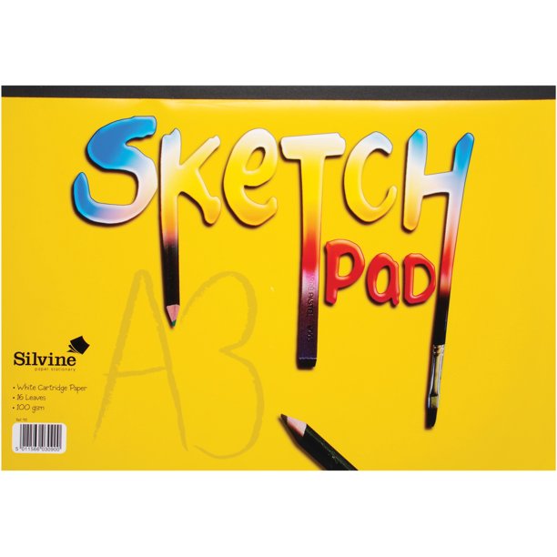 "Silvine A3 Sketch Pad 16.5""X11.69""16 Sheets"