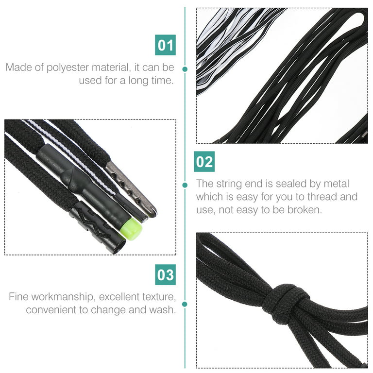 12pcs Replacement Drawstring Hoodie String Rope Pant Waist Tightener  Replacement 