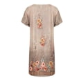 thumbnail image 4 of CENGNIAN Womens Plus Size Sun Dress on Casual Loose Summer Printed Short Sleeve Dress Beach Sundress Dresses, 4 of 5