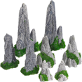 thumbnail image 1 of Ensemble Décoratif Miniature Montagne, Modèle en Résine pour Paysage, Roche, Accessoires de Jardin Intérieur, 8 Pcs, 1 of 8
