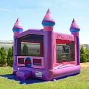 JumpOrange Purplish Commercial Grade Bounce House for Kids and Adults (with Blower), 13x13