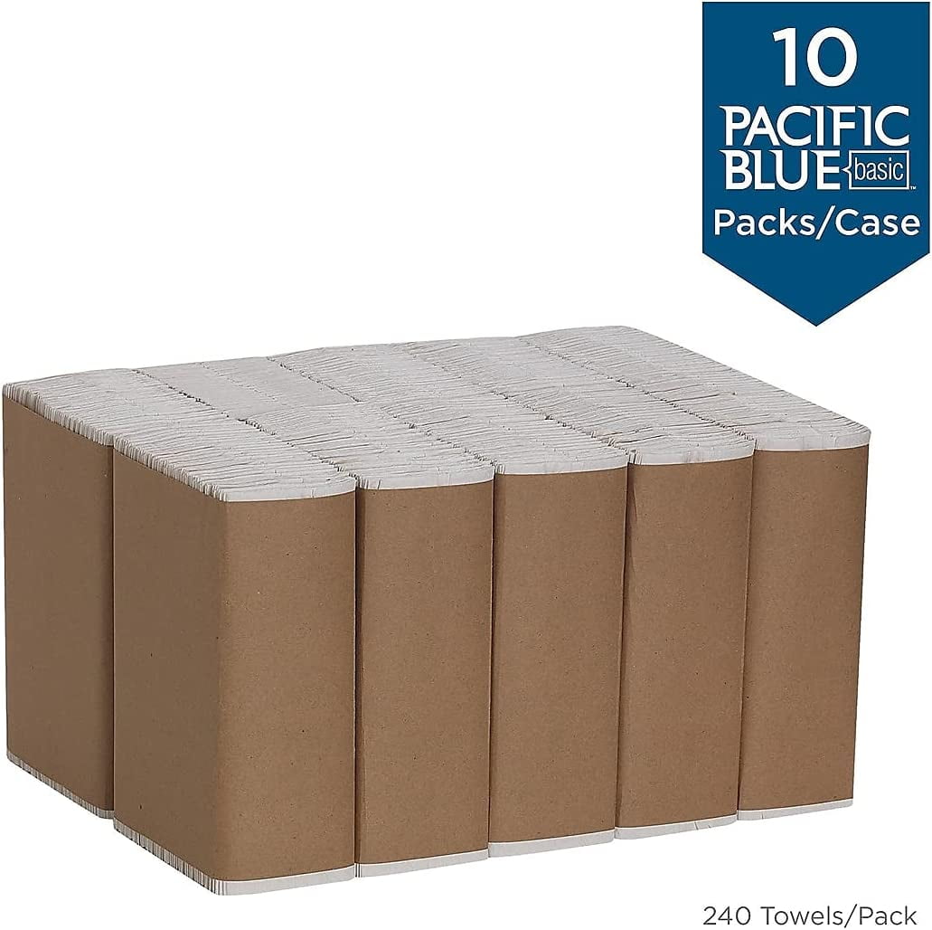 Georgia Pacific  C-Fold Paper Towels, 10.25 x 13.25, White, 240-Pack, 10-Carton